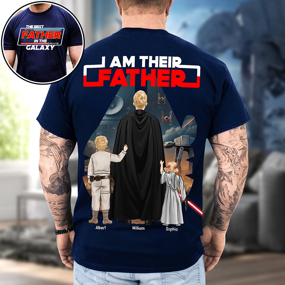 “I Am Their Father” - Personalized Dad Shirt - Custom Gifts for Fathers Shirts PopCulturePrints