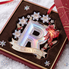 Load image into Gallery viewer, Celebrate Your Family with a Personalized Snowflake Alphabet Acrylic Ornament - Custom Christmas Gifts for Everyone
