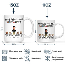 Load image into Gallery viewer, Proud Dog Dad - Custom Personalized Mug for Dog Lovers Mug PopCulturePrints
