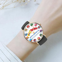 Load image into Gallery viewer, Gotta Love ‘Em All! Personalized Dad Watch – A Custom Gift for Every Pokémon Father Men&#39;s Watch PopCulturePrints
