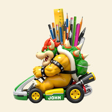 Load image into Gallery viewer, &quot;Ride into Creativity!&quot; - Racing Wooden Pen Holder - Personalized Gift for Kids Pen Holder PopCulturePrints
