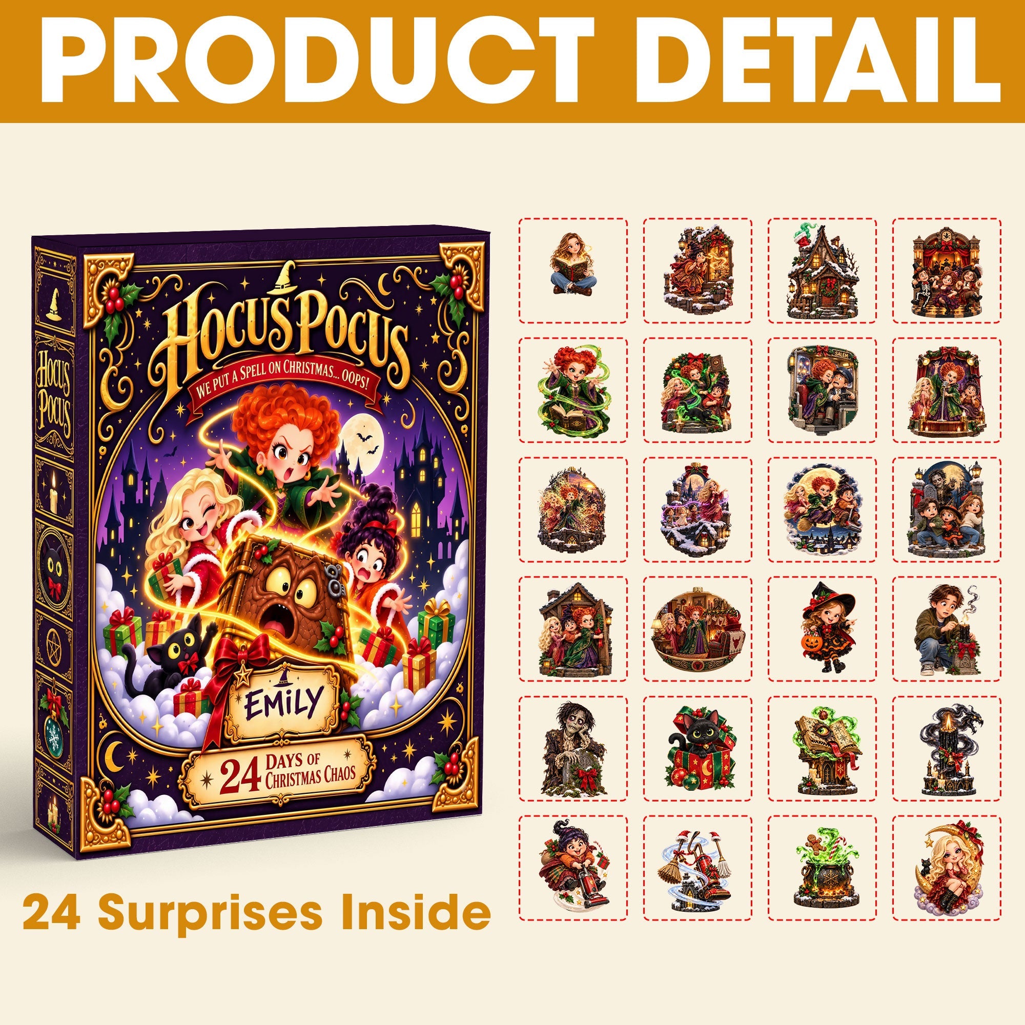 Merry Christmas Chaos Advent Calendar - Personalized Blind Box Gift 03HATI131026 Advent Calendar PopCulturePrints