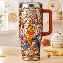 Load image into Gallery viewer, 'Tis The Season Colorful 40oz Tumbler - Personalized Gift for Friends, Family, and Halloween Lovers
