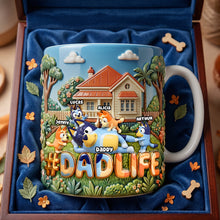 Load image into Gallery viewer, Chill Dad &amp; Little Kids Mug - A Personalized Gift for Every Dad Coffee Mug PopCulturePrints
