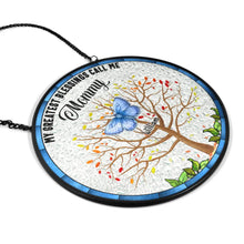Load image into Gallery viewer, Sun, Sand, and a Drink in My Hand - Personalized Beach Bag Suncatcher Ornament PopCulturePrints
