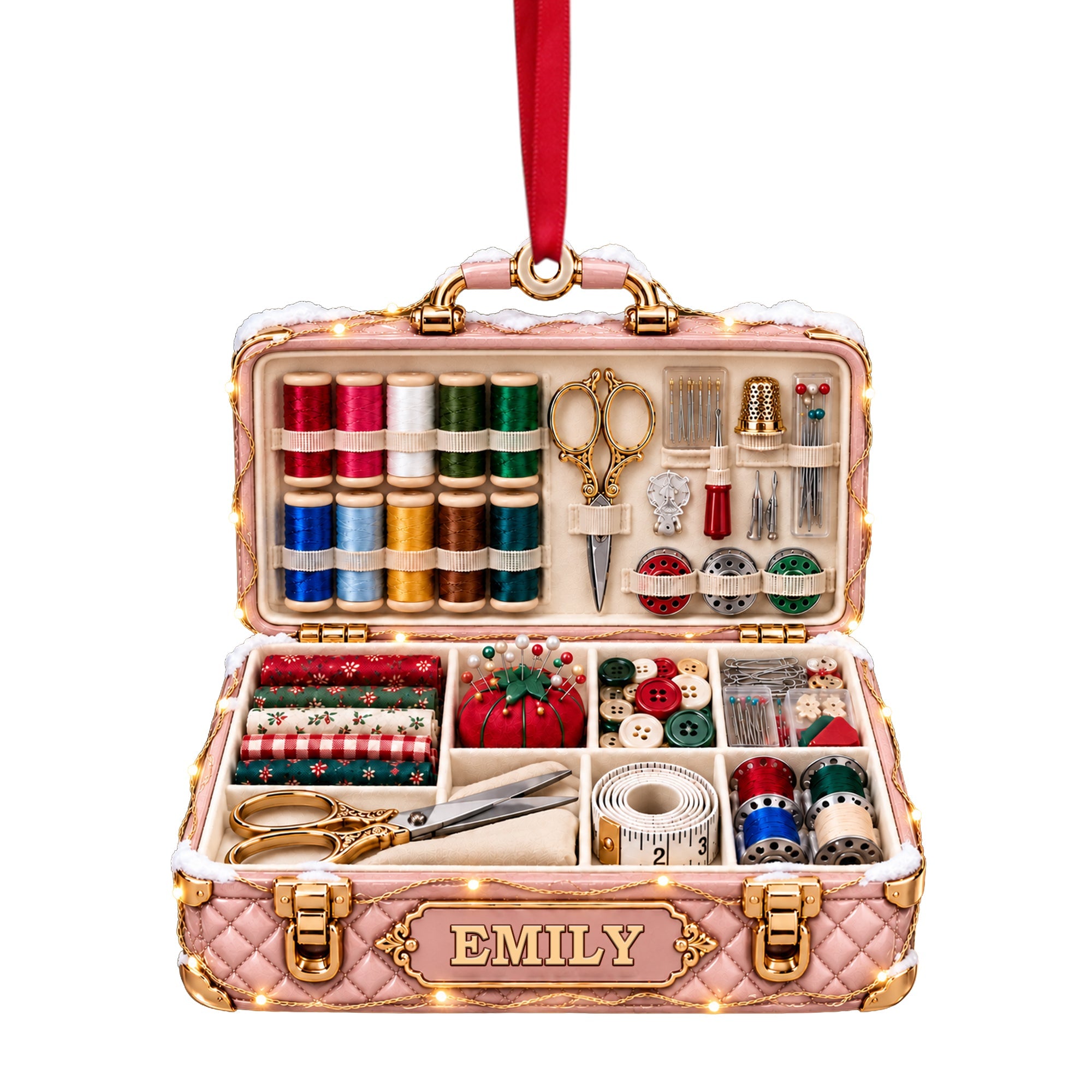 Sewing Christmas Ornament - Personalized Gifts For Sewing Lovers 10ttlu081026 Ornament PopCulturePrints