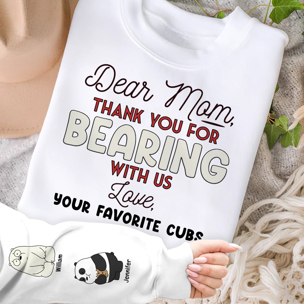 Personalized Bear Family 3D Shirt for Mom AOP Products PopCulturePrints