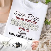 Load image into Gallery viewer, Personalized Bear Family 3D Shirt for Mom AOP Products PopCulturePrints
