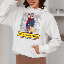 Load image into Gallery viewer, Personalized Cartoon Family Sweatshirt - Custom Family Gift Shirts PopCulturePrints
