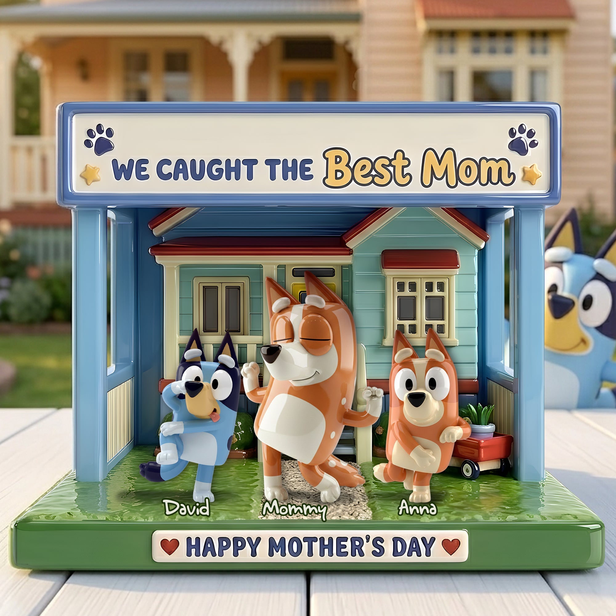 We Caught the Best Mom - Personalized Acrylic Plaque Gifts for Mothers, Grandmas, and More Shaped Plaques PopCulturePrints