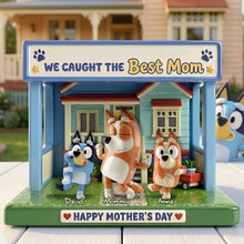 Load image into Gallery viewer, We Caught the Best Mom - Personalized Acrylic Plaque Gifts for Mothers, Grandmas, and More Shaped Plaques PopCulturePrints
