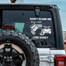 Load image into Gallery viewer, Personalized Car Lover's Funny Decal - Don't Scare Me Decal Sticker PopCulturePrints
