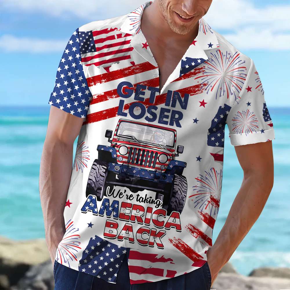 Patriot Spirit Hawaiian Shirt - American Flag Edition Hawaiian Shirts PopCulturePrints