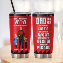 Load image into Gallery viewer, Personalized Sci-Fi Dad Tumbler - Unique Gift for Father&#39;s Day Tumbler Cup PopCulturePrints
