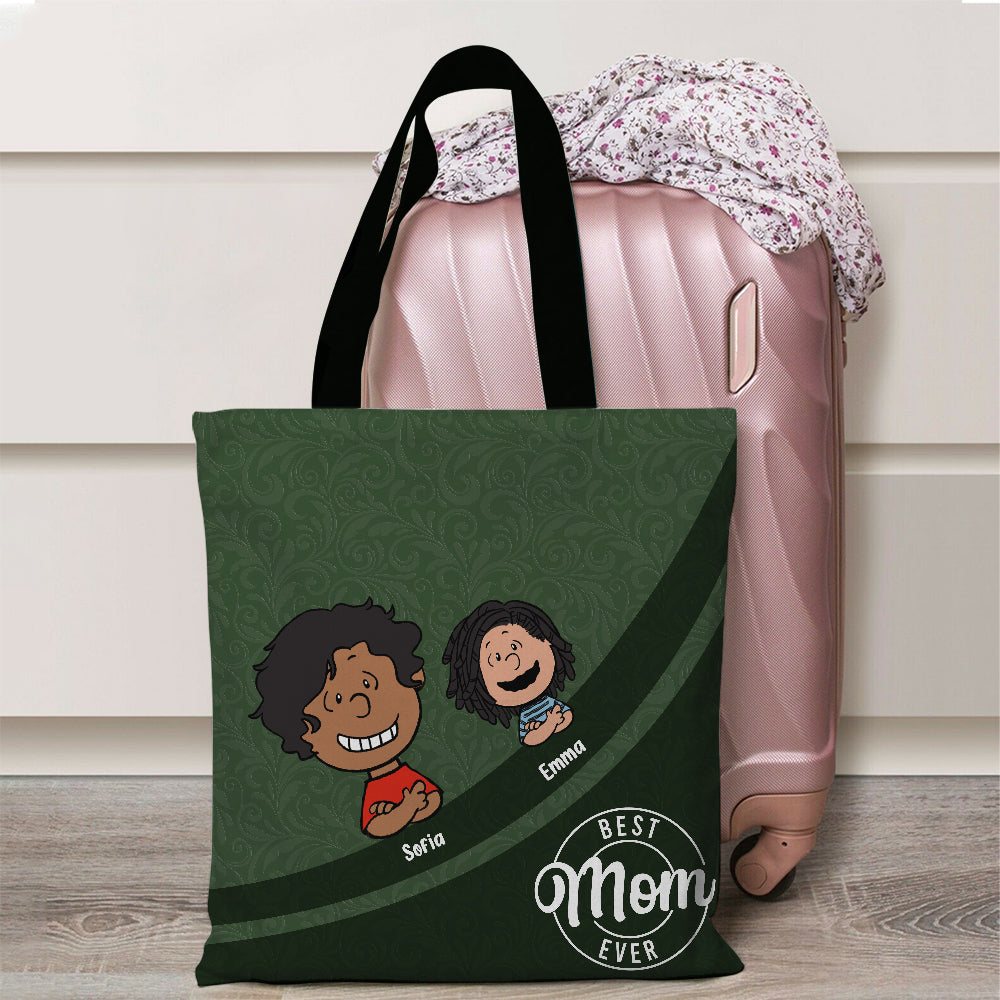 Personalized Best Mom Ever Tote Bag Tote Bag PopCulturePrints