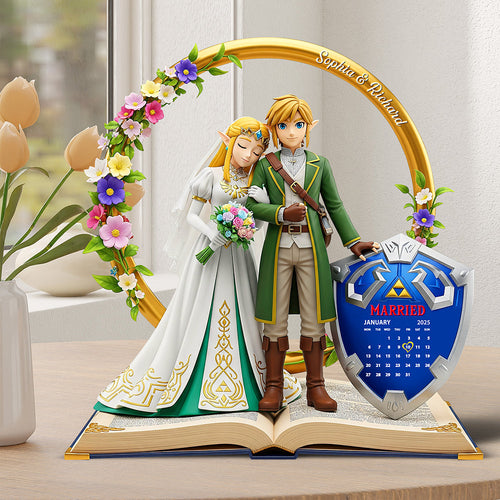 Love's Legendary Bond - Personalized Acrylic Plaque - Gift for Couples Shaped Plaques PopCulturePrints