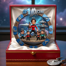 Load image into Gallery viewer, “#1 Mom” - Personalized Best Captain Mom Acrylic Plaque - Unique Gift for Mom, Grandma, and More Shaped Plaques PopCulturePrints
