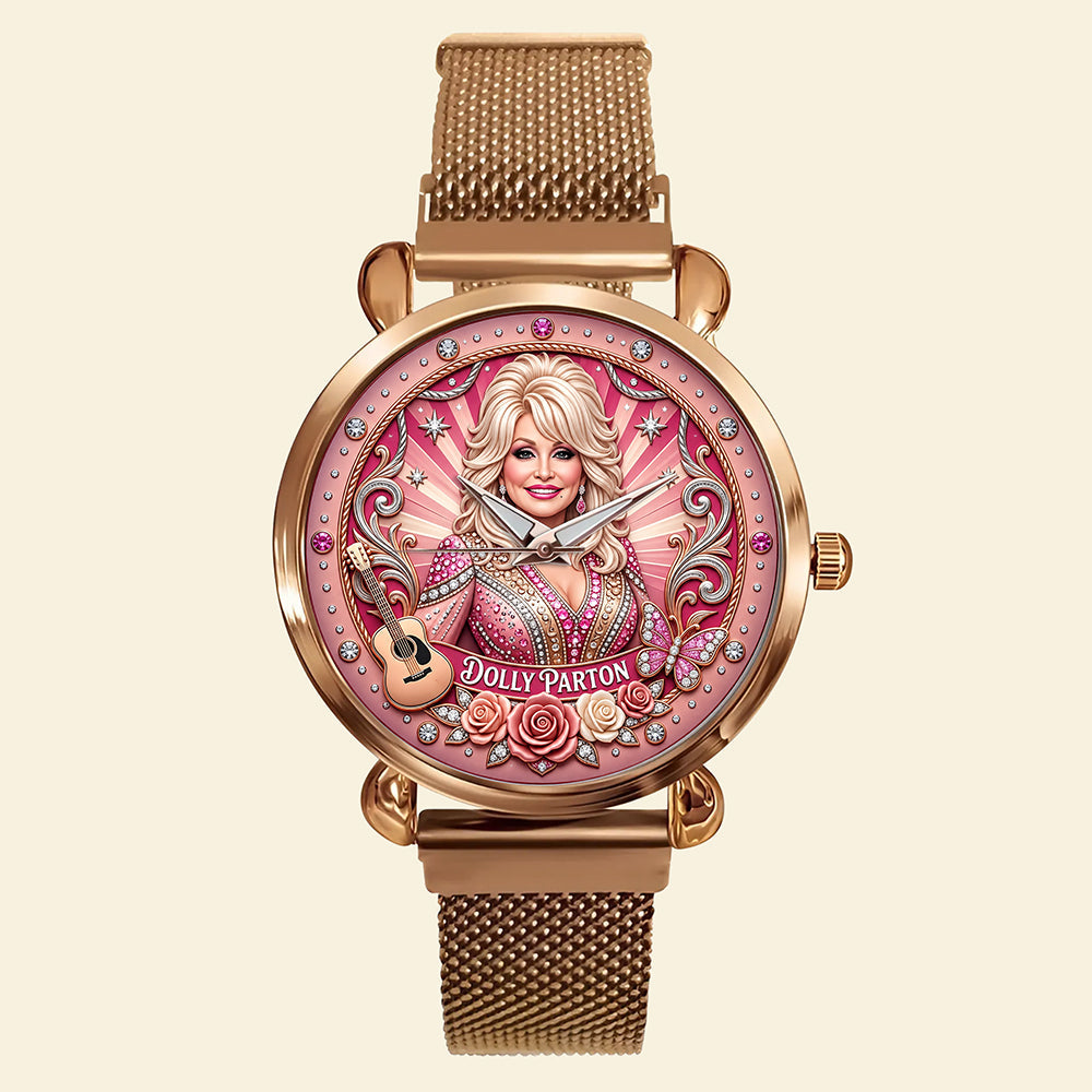 “Celebrate Every Moment” - Memorial Famous Singer Mesh Strap Quartz Watch - Personalized Gifts for Fans