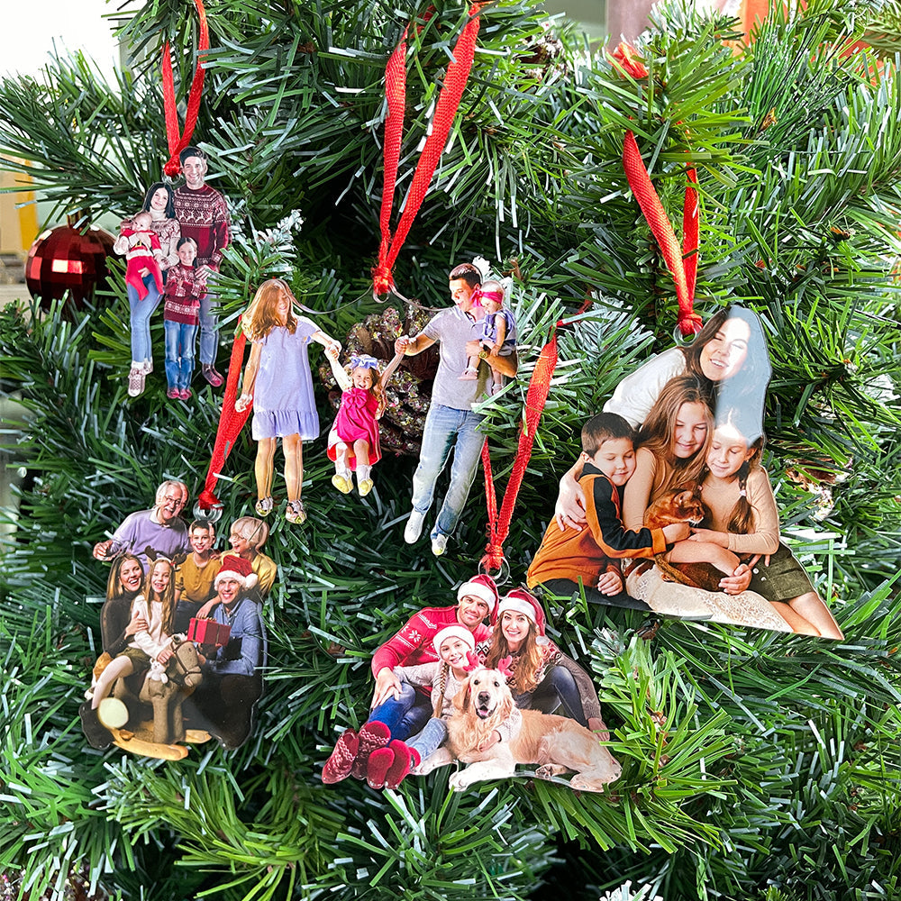 Personalized Family Photo Ornaments Ornament PopCulturePrints