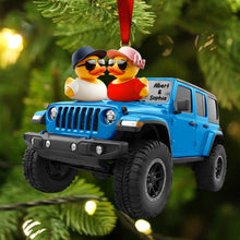 Load image into Gallery viewer, &quot;I Ducking Love You&quot; - Personalized Off-road Duo Ornament - Unique Gift for Couples, Friends, and Adventure Lovers Ornament PopCulturePrints
