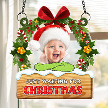 Load image into Gallery viewer, Personalized Christmas Suncatcher Ornament for Kids - Custom Photo Gift
