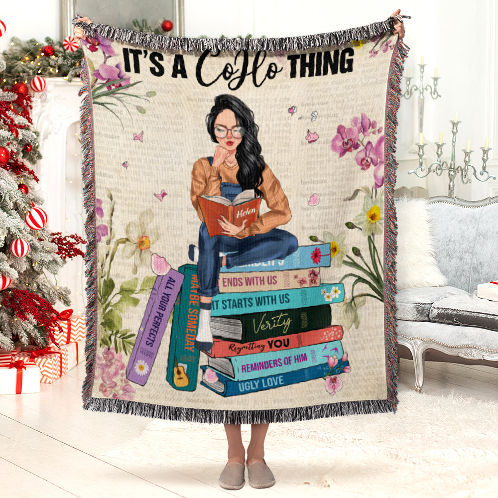 Personalized Cozy Reading Blanket for Book Lovers Blanket PopCulturePrints