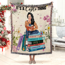 Load image into Gallery viewer, Personalized Cozy Reading Blanket for Book Lovers Blanket PopCulturePrints
