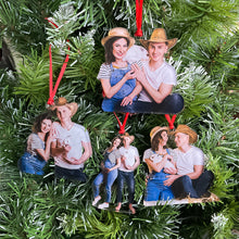 Load image into Gallery viewer, Personalized Rabbit Lovers Photo Ornament Ornament PopCulturePrints
