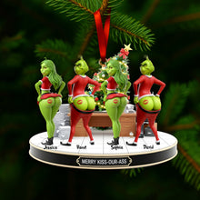 Load image into Gallery viewer, Merry Kiss-Our-Ass Ornament - Personalized Coworker Gifts for Christmas Ornament PopCulturePrints
