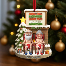 Load image into Gallery viewer, Annoying Each Other Since 2003 - Personalized Naughty Old Couple Christmas Ornament Ornament PopCulturePrints
