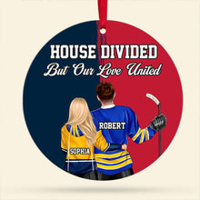 Load image into Gallery viewer, Custom Hockey Couple Ornament - Personalized Christmas Gift | Valentine&#39;s Day Gifts Ornament PopCulturePrints
