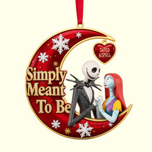 Load image into Gallery viewer, Simply Meant to Be - Personalized Christmas Acrylic Ornament for Couples Ornament PopCulturePrints
