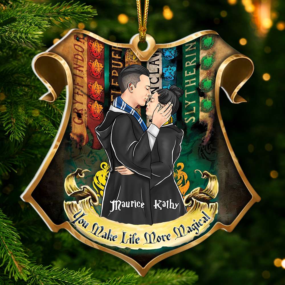 Personalized Christmas Ornament for Couples - You Put A Spell On Me