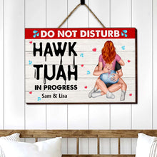 Load image into Gallery viewer, Personalized Do Not Disturb Couple Sign Wood Sign PopCulturePrints

