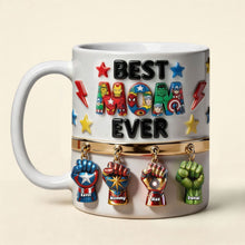 Load image into Gallery viewer, Best Mom Ever! - Personalized Mom Coffee Mug with Custom Names Coffee Mug PopCulturePrints
