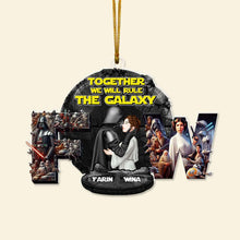 Load image into Gallery viewer, Personalized Galactic Love Ornament - Unique Valentine&#39;s Day Gifts for Couples Ornament PopCulturePrints
