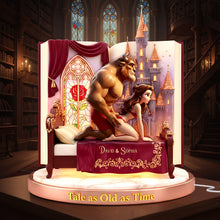 Load image into Gallery viewer, Tale as Old as Time - Flirty Fun Couple Light Box | Personalized Gift for Couples Light Box PopCulturePrints
