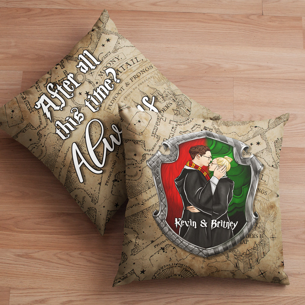 Personalized Magical Couple Pillow Gift - Unique Design for Valentine's Day Gifts Pillow PopCulturePrints