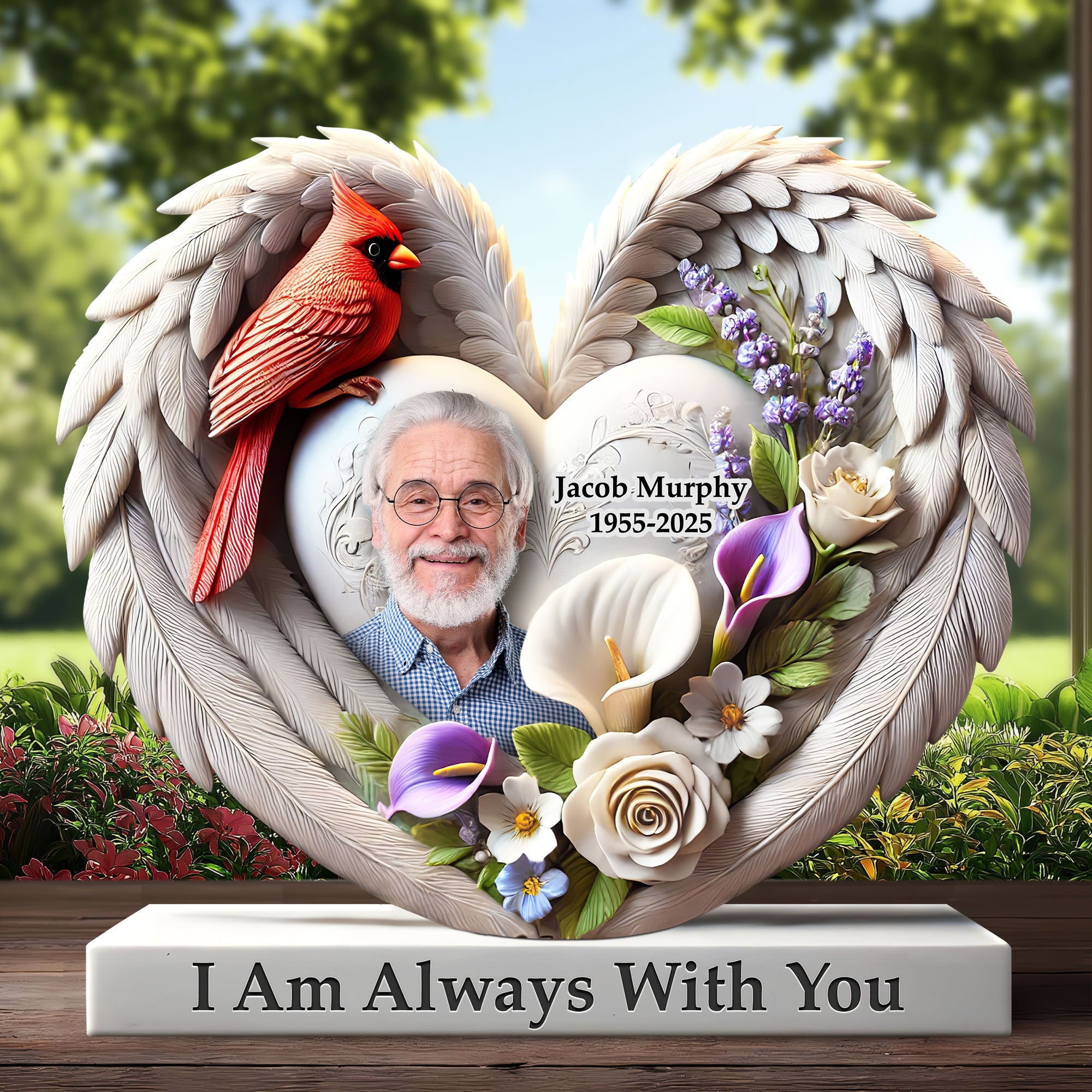 I Am Always With You - Custom Memorial Heaven Plaque for Loved Ones Shaped Plaques PopCulturePrints