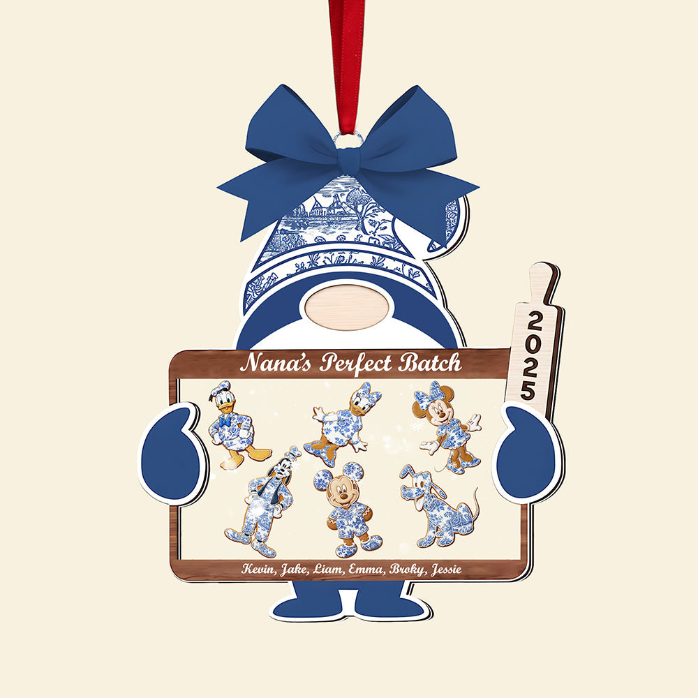 "Shake Me for Joy!" - Personalizable Layered Christmas Grandma Ornament - Gift for Nana, Mommy, and Loved Ones Ornament PopCulturePrints