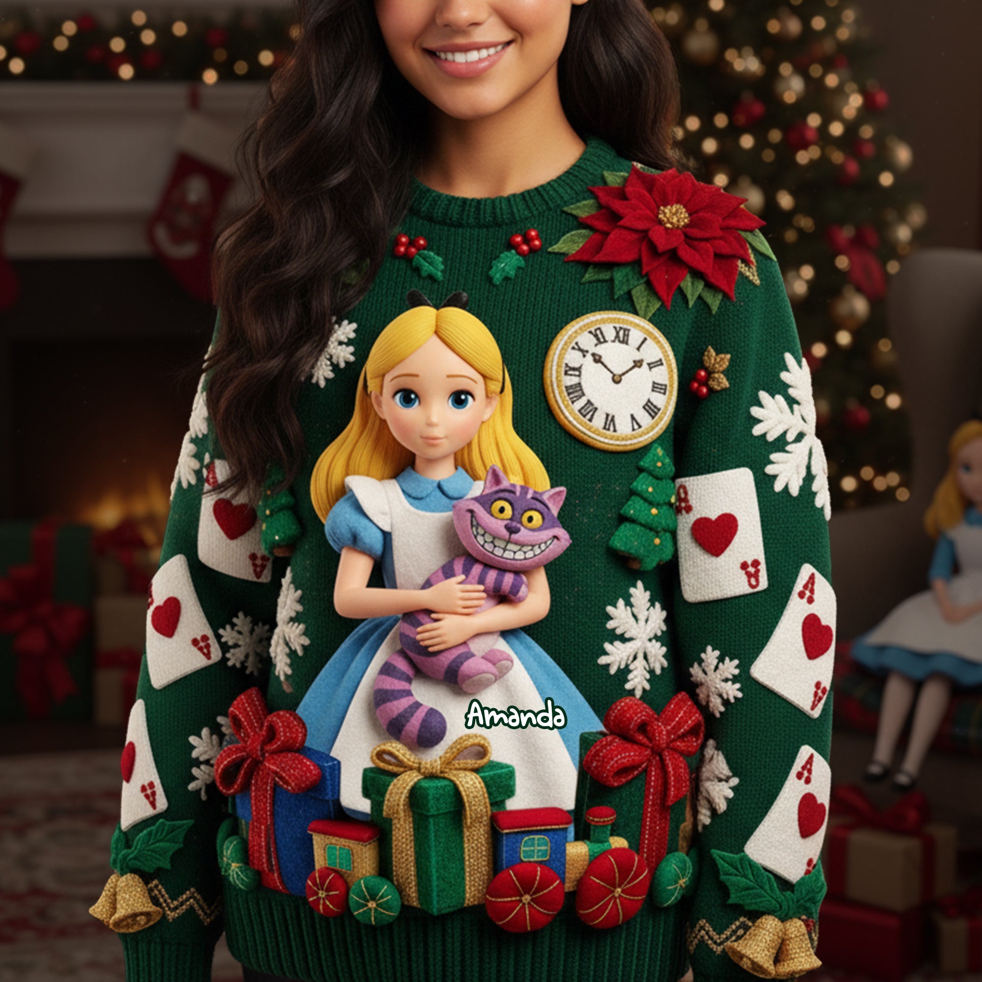 Enchanted Dreams Ugly Sweater - A Magical Gift for Fantasy Lovers AOP Products PopCulturePrints