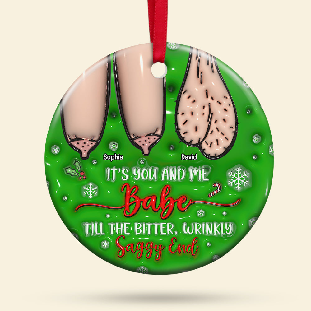 Personalized Couple Ornament - Quirky & Fun Valentine's Day Gifts Ornament PopCulturePrints