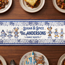 Load image into Gallery viewer, “Sugar &amp; Spice for Family Nights” - Personalized Family Gingerbread Table Runner
