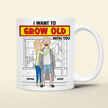 Load image into Gallery viewer, I Want To Grow Old With You Personalized Couple Coffee Mug Coffee Mug PopCulturePrints
