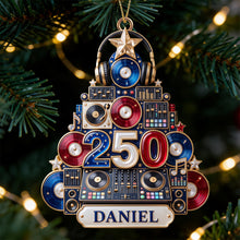 Load image into Gallery viewer, Celebrate the Beat - DJ Holiday Christmas Ornament - Personalized Gifts
