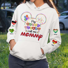 Load image into Gallery viewer, Personalized &#39;Sweet Hearts Call Me Mommy&#39; 3D Hoodie - Perfect Mother&#39;s Day Gift AOP Products PopCulturePrints
