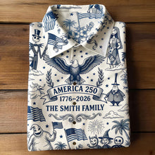Load image into Gallery viewer, Celebrate Freedom with Style - Fun Liberty Celebration Hawaiian Shirt - Personalized Gift for Family Hawaiian Shirts PopCulturePrints
