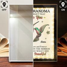 Load image into Gallery viewer, I Hope You See What I See - Personalized LED Mirror Frame Lamp - A Heartfelt Gift for Grandmothers Mirror Frame Lamp PopCulturePrints
