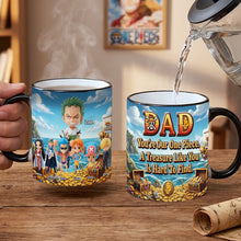 Load image into Gallery viewer, “You're Our One Piece, A Treasure Like You Is Hard To Find” - Dad’s Little World Magic Coffee Mug, Personalized Gift for Dad Coffee Mug PopCulturePrints
