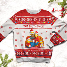 Load image into Gallery viewer, &quot;Celebrate Togetherness with Our Family Christmas Sweater&quot; - Customizable Ugly Sweater for Personalized Gifts AOP Products PopCulturePrints
